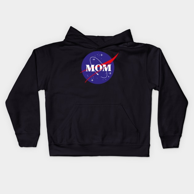 MOTHERS DAY WICCA GIFT FOR MOM: NASA MOM SPACE T-SHIRT Kids Hoodie by Chameleon Living